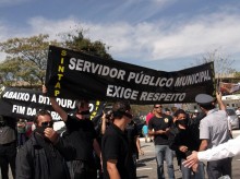 SINTAP e servidores juntos no manifesto da Mordaça no dia 1º de setembro de 2012