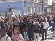 Passeata promovida pelo SINTAP nas ruas da regio central